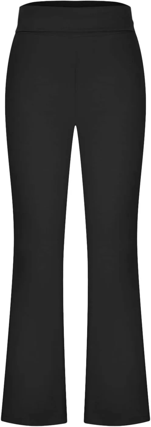 SMIDOW Bootcut Yoga Pants for Women High Waist Casual Flare Leggings Workout Flares Tall Long Lounge Trousers
