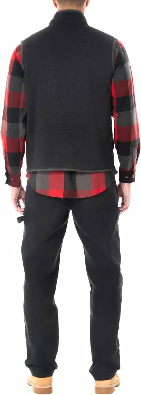 Smith's Workwear Men's Full-Zip Sweater Fleece Vest