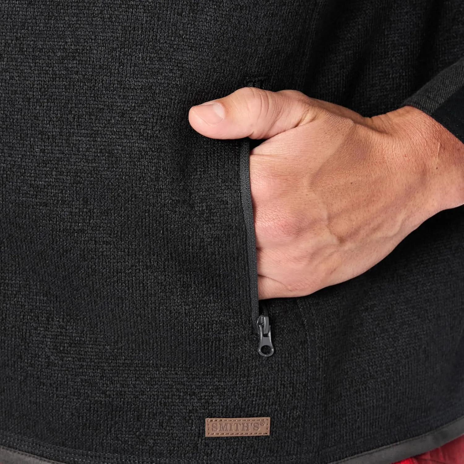 Smith's Workwear Men's Full-Zip Sweater Fleece Vest
