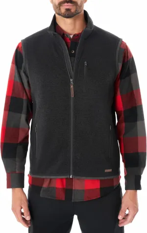 Smith's Workwear Men's Full-Zip Sweater Fleece Vest