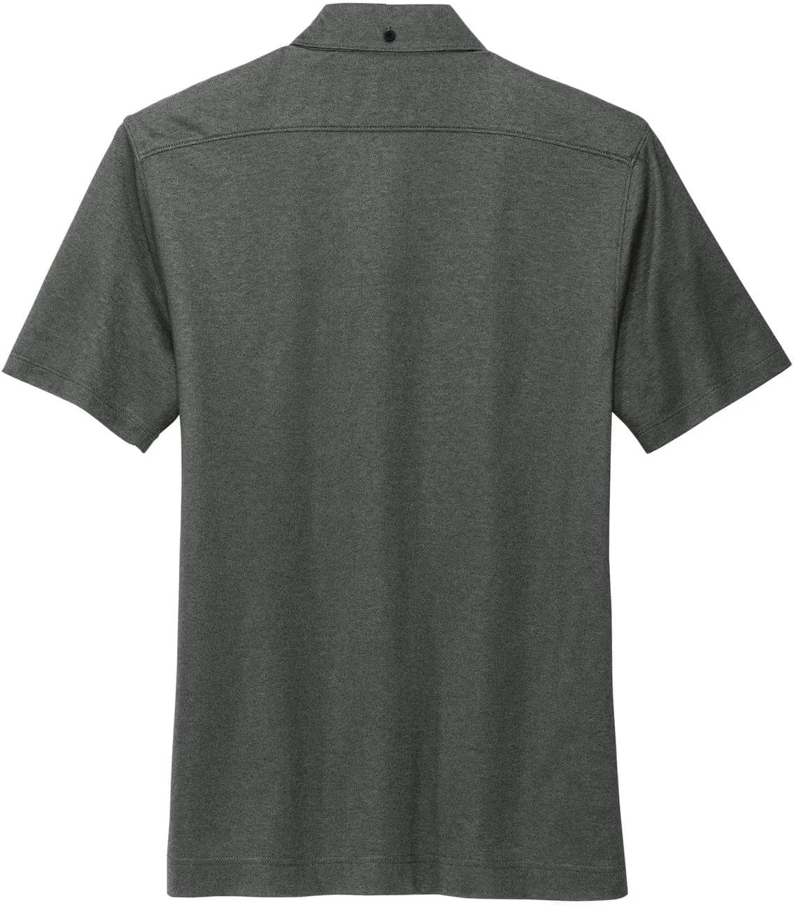 Stretch Pique Moisture Wicking Performance Full-Button Polo Shirt