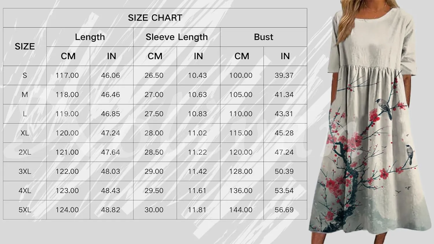 Summer Dress T Shirt Dress Casual Loose Floral Print Round Neck Half Sleeve Swing Midi Dress with Pocket