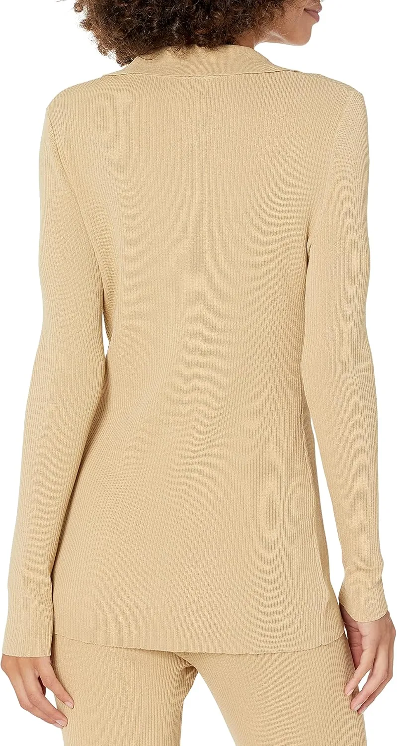The Drop Women's Constance Rib Button-Down Sweater