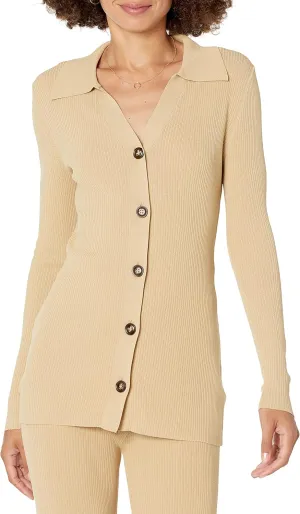 The Drop Women's Constance Rib Button-Down Sweater