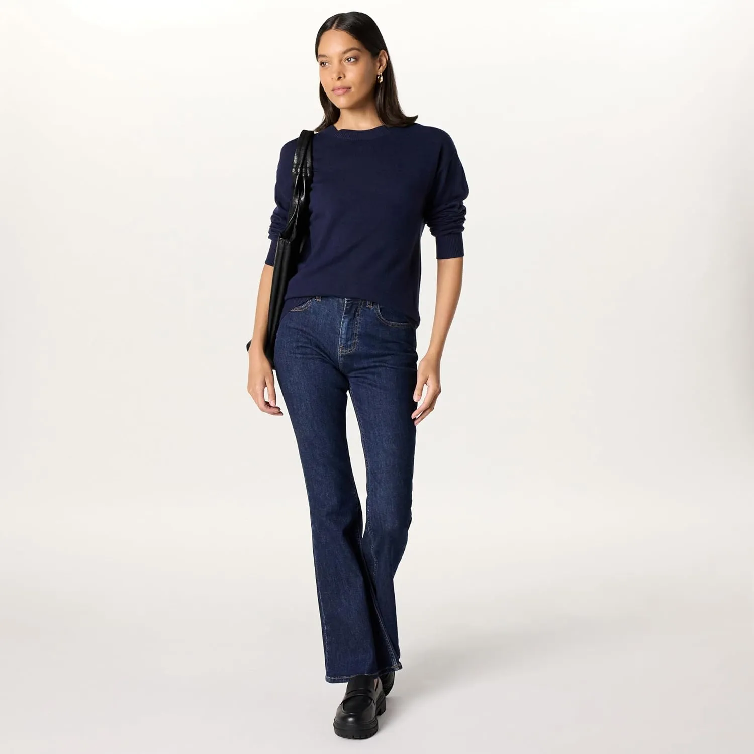 The Drop Women's Lulu Essential Crew Neck Sweater