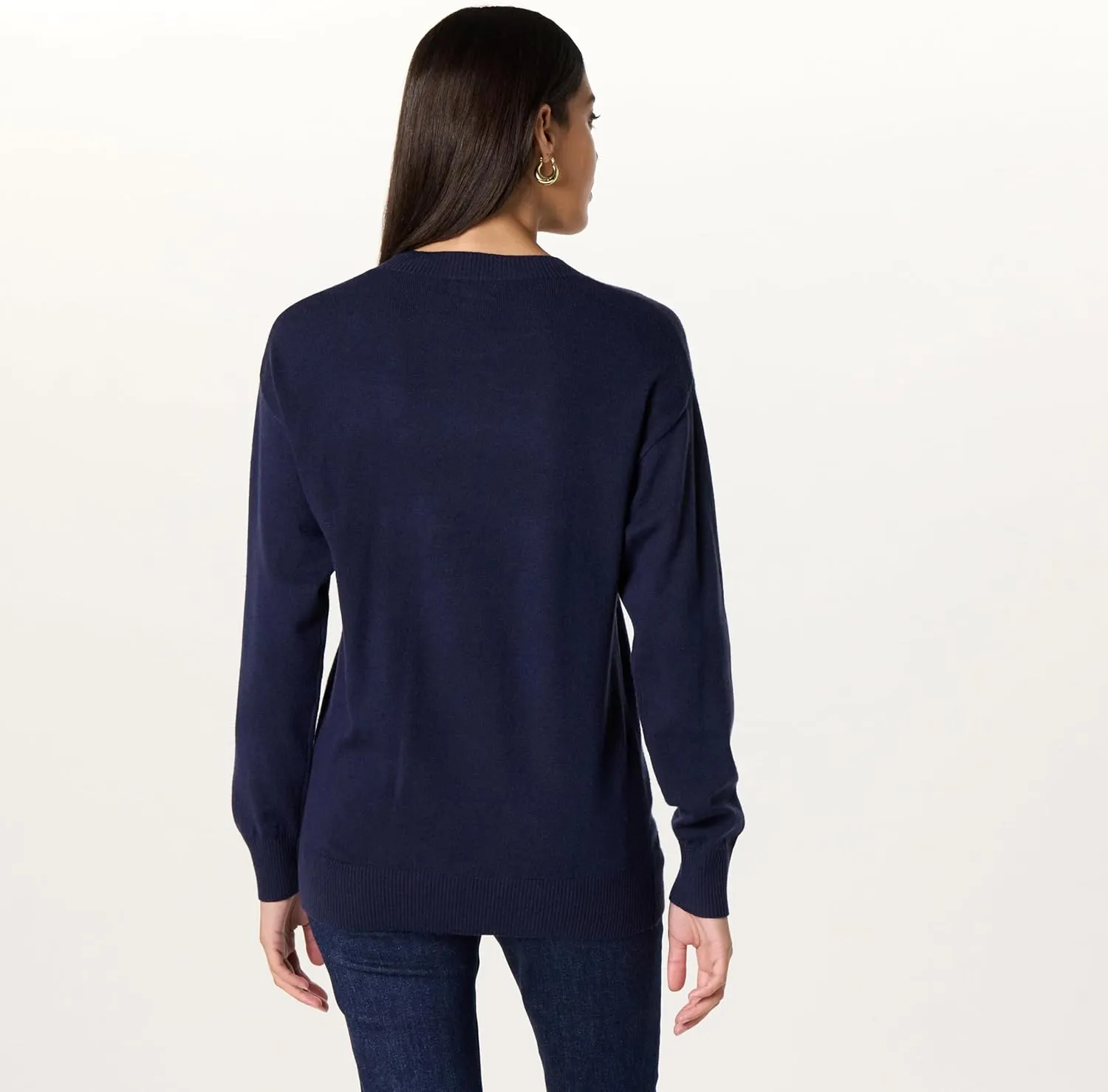The Drop Women's Lulu Essential Crew Neck Sweater