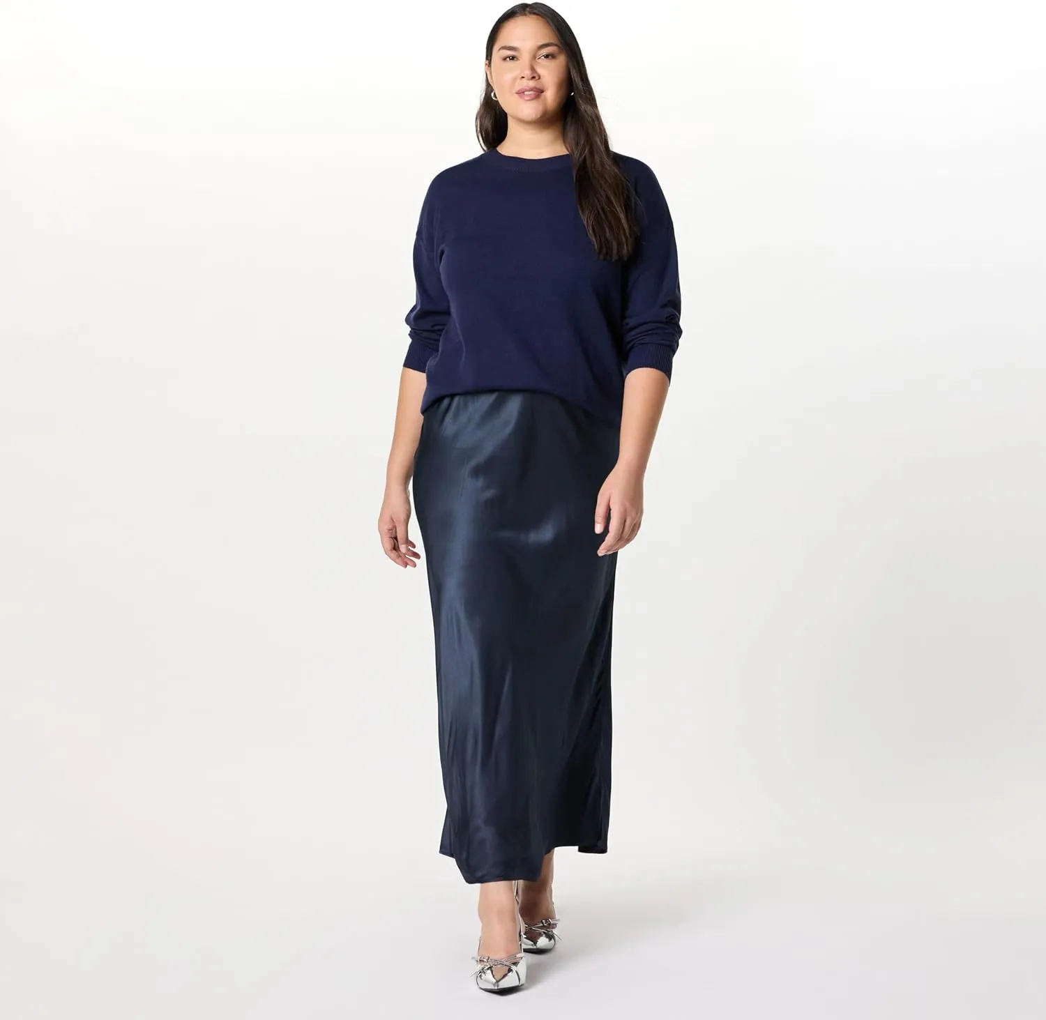 The Drop Women's Lulu Essential Crew Neck Sweater