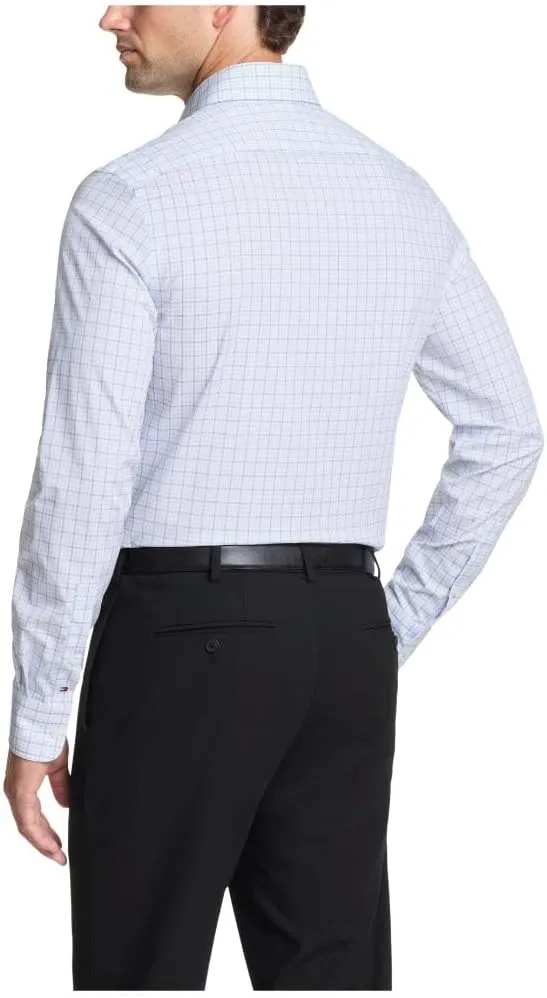 Tommy Hilfiger Men's Dress Shirt Slim Fit Stretch Twill