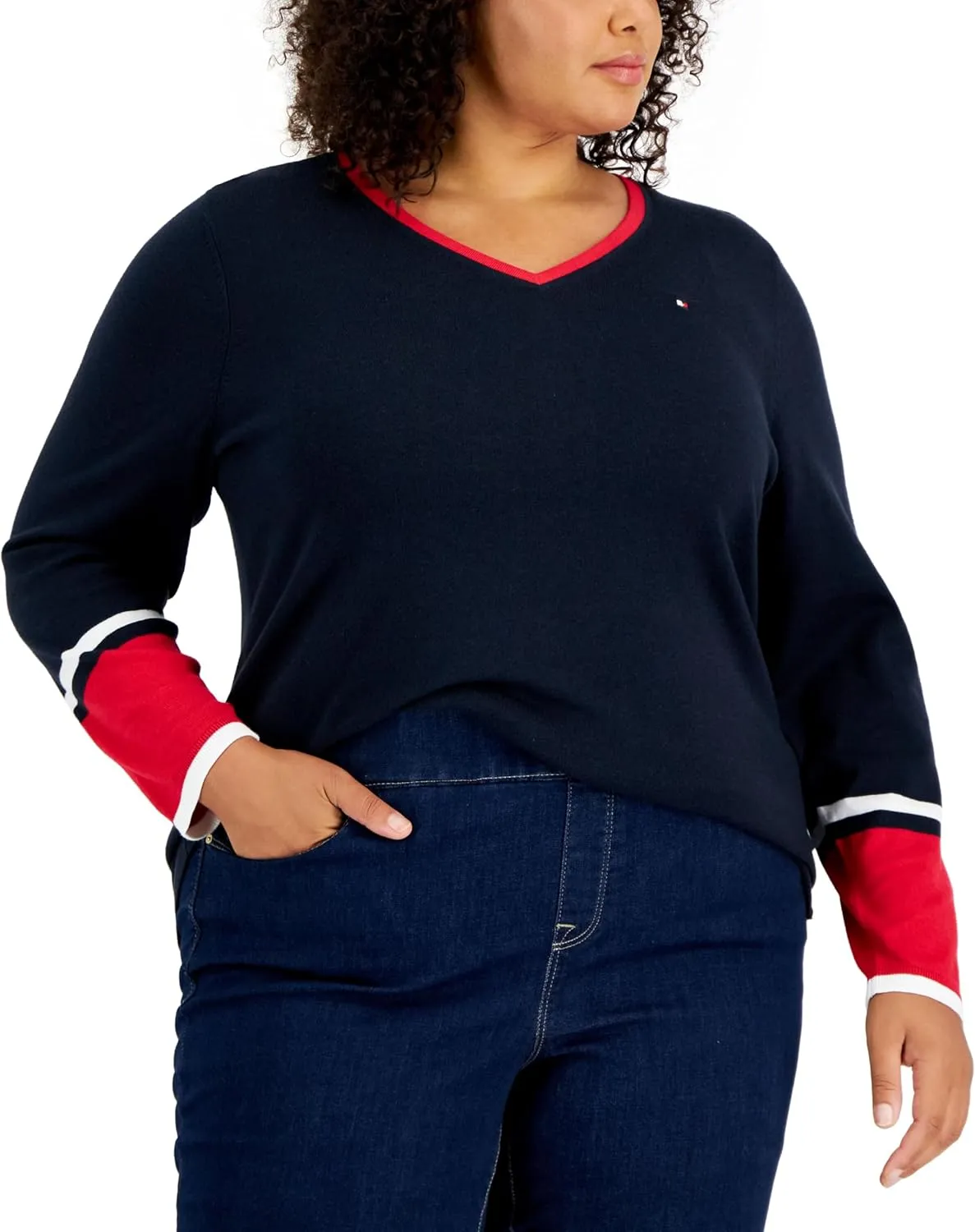 Tommy Hilfiger Women's Ivy Cotton Long Sleeve Sweater