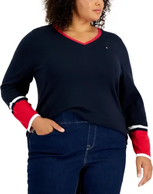 Tommy Hilfiger Women's Ivy Cotton Long Sleeve Sweater