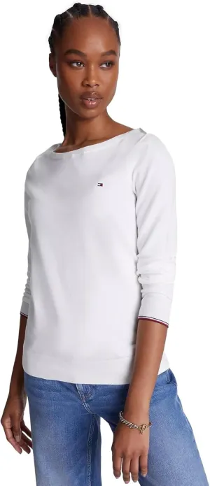 TOMMY HILFIGER Women's Solid Boatneck Sweater Collection 2025