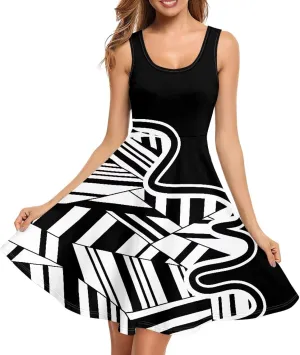 Uasibuni Floral Dress for Women Summer T Shirt Dresses