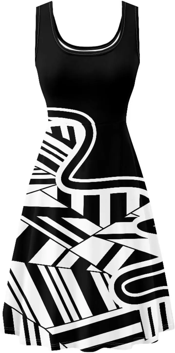 Uasibuni Floral Dress for Women Summer T Shirt Dresses