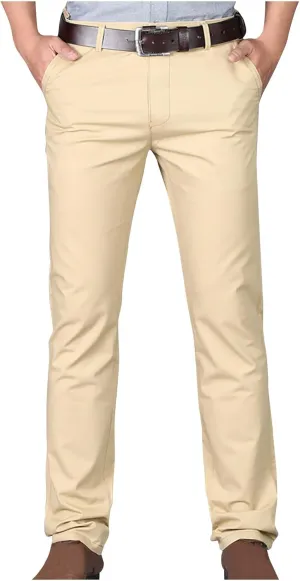 Uillui Business Casual Mens Dress Pants Slim Fit Stretch Chino Pant Straight Leg Work Suit Pants Big and Tall Comfort Slacks