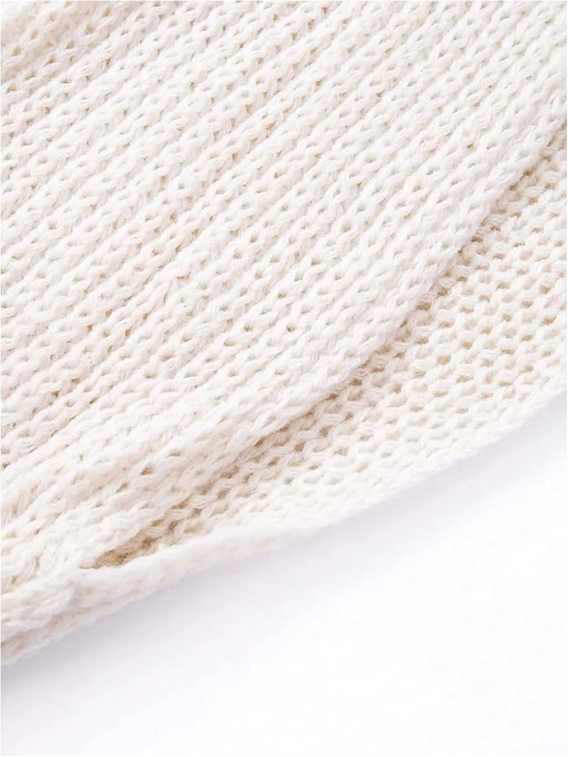 Verdusa Women's Wrap Scarfs with Sleeves Chunky Knit Shrug Sweater Tops