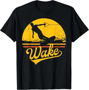 Vintage Wakeboard Sunset Fan Gift Wakeboarder wakeboarding T-Shirt