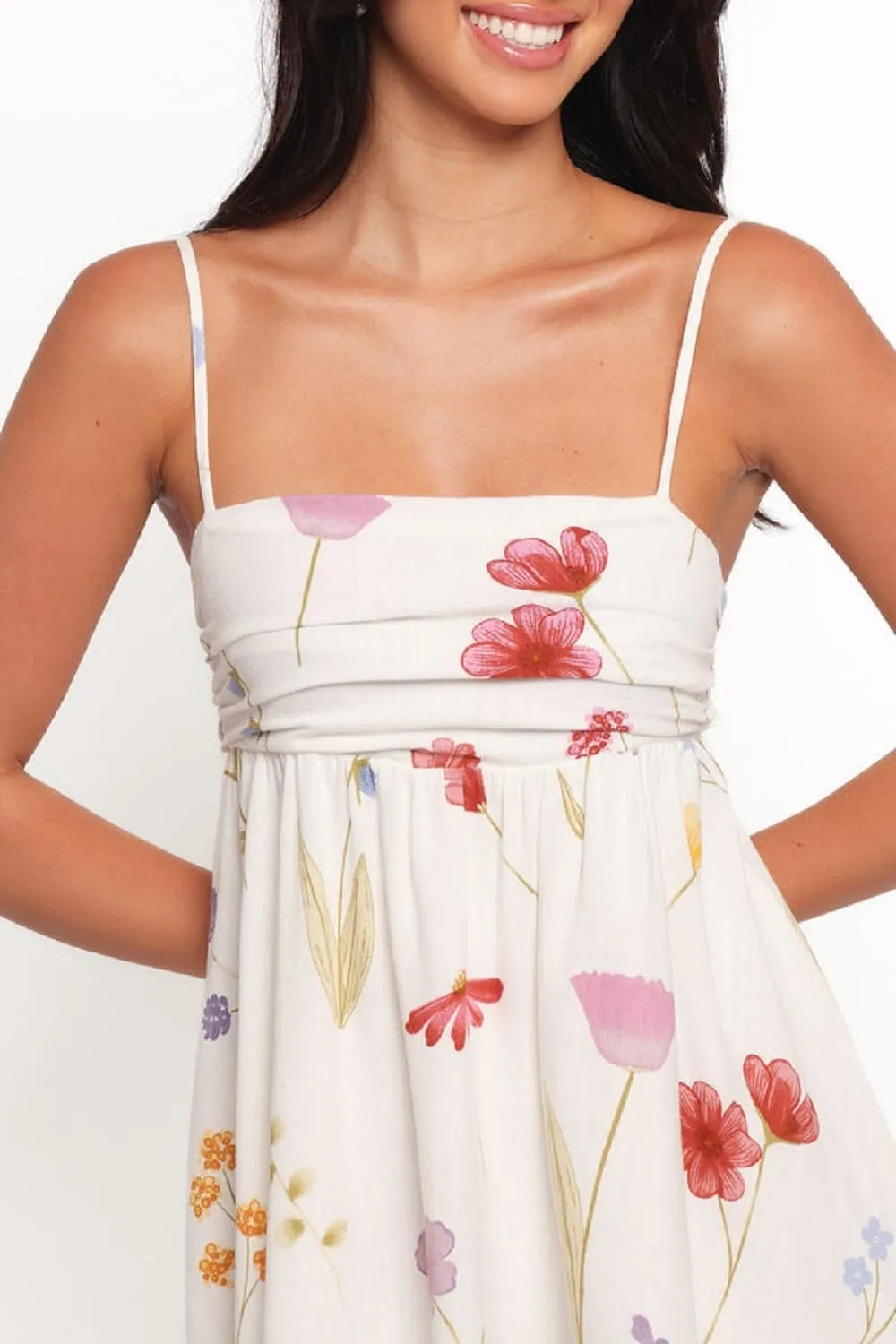 Women Boho Graphic Mini Cami Dress Spaghetti Strap Floral Short Dress Flowy Backless Sling Dress Summer Sundress