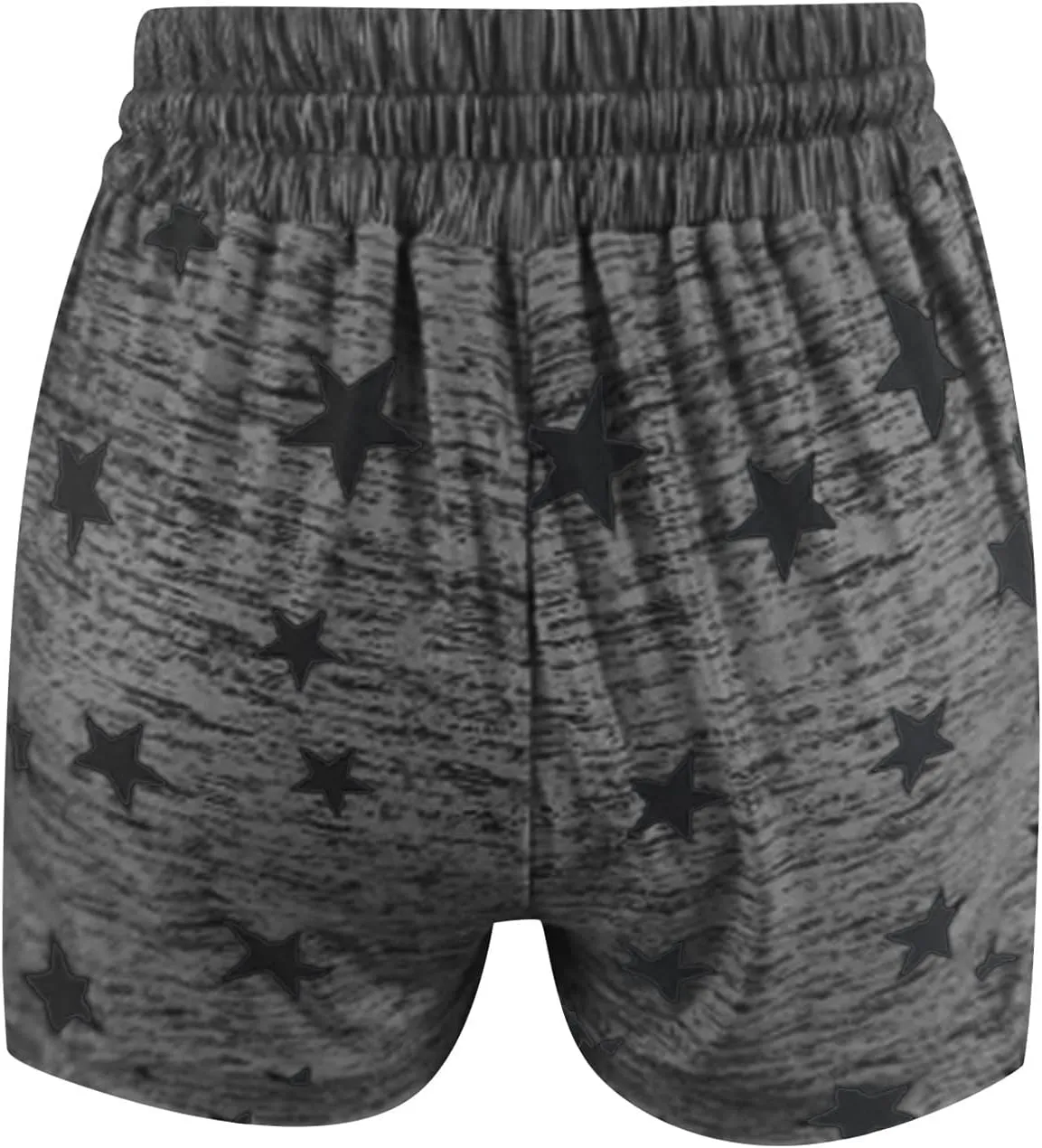 Womens Beach Sport Short Summer Trendy Elastic Slim Drawstring Star Print Short Pants Sport Casual Yoga Short Trouser