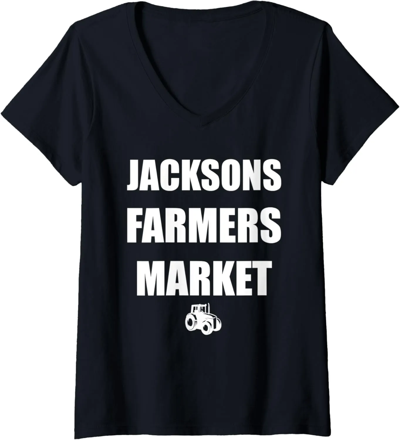 Womens Best Farmers Organic Market V-Neck T-Shirt
