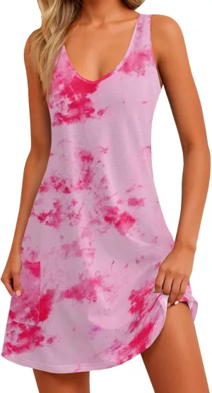 Women's Casual Summer Tank Dress - Perfect Short Dress for 2024 - Comfortable and Stylish Tops Dress
