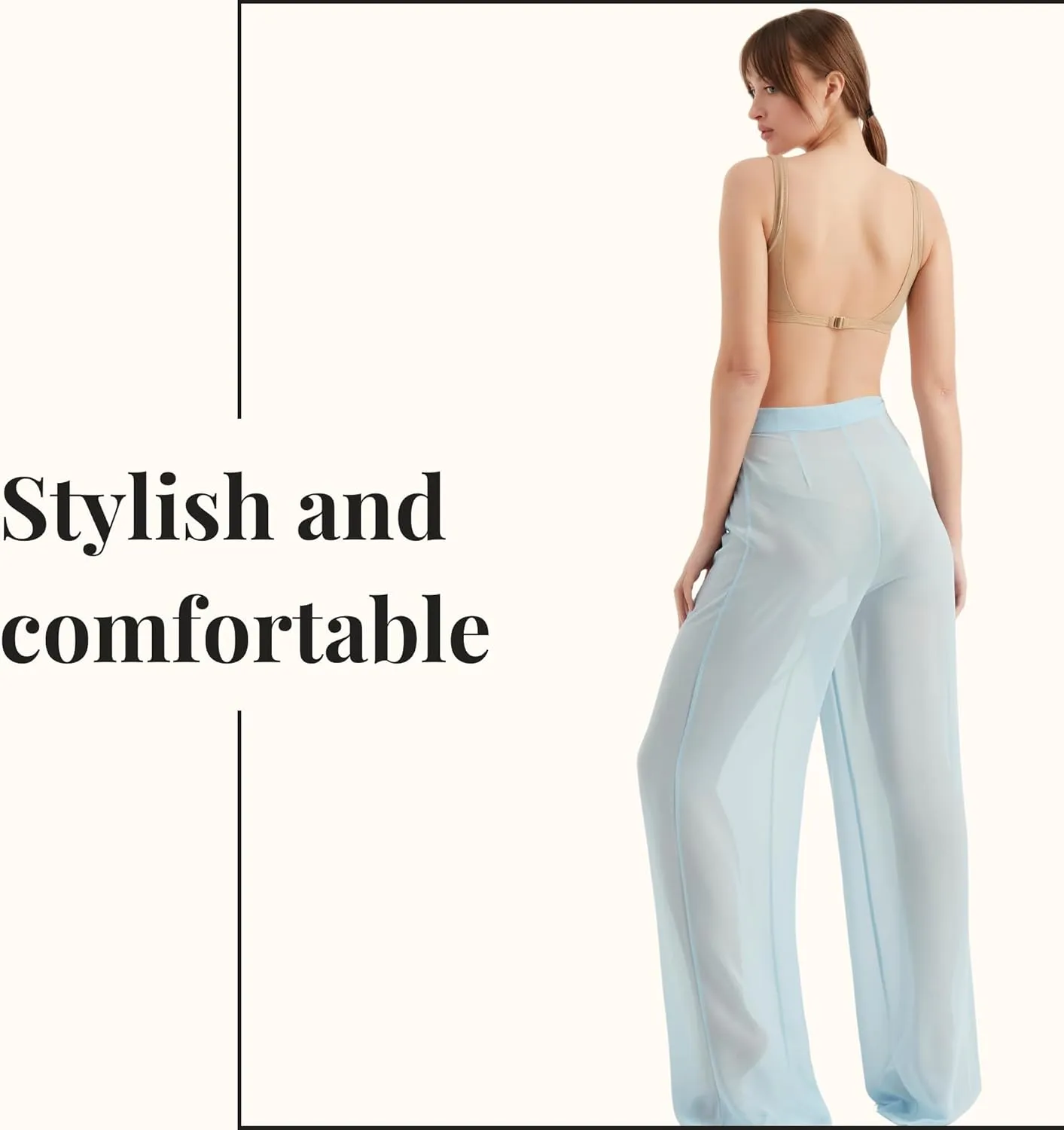 Women's Chiffon Pants | Casual Wide Leg High Waist Palazzo Trousers | Summer Evening Women Pants Clothes