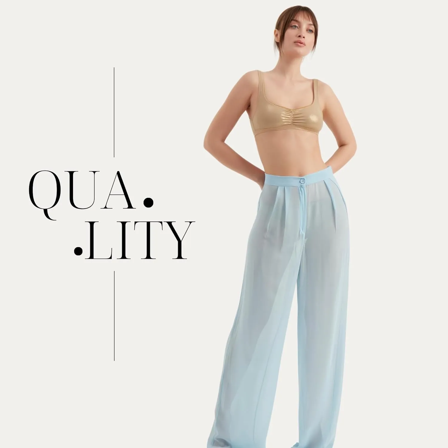 Women's Chiffon Pants | Casual Wide Leg High Waist Palazzo Trousers | Summer Evening Women Pants Clothes