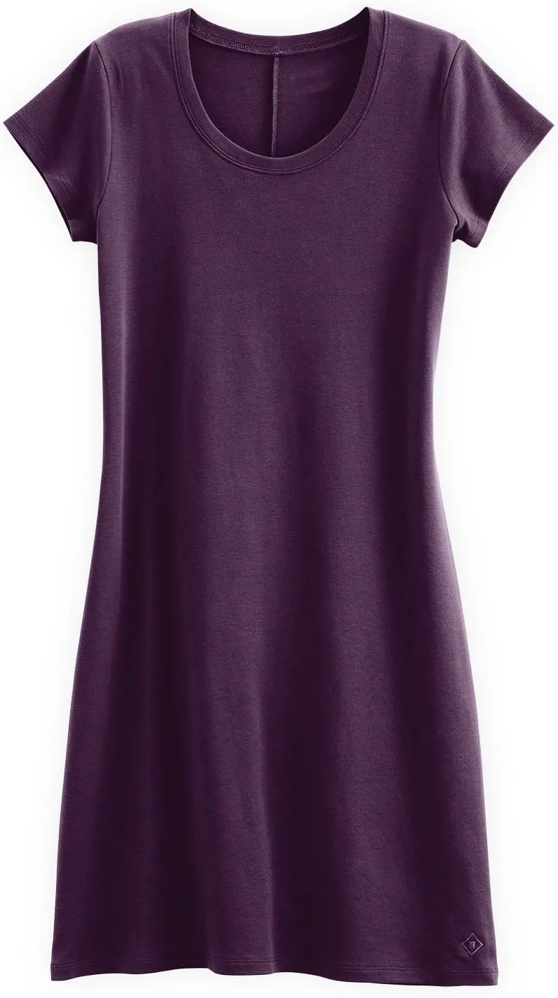 Women's Organic All-Cotton Scoop Neck T-Shirt Dress