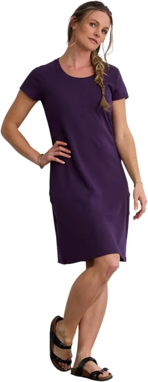 Women's Organic All-Cotton Scoop Neck T-Shirt Dress