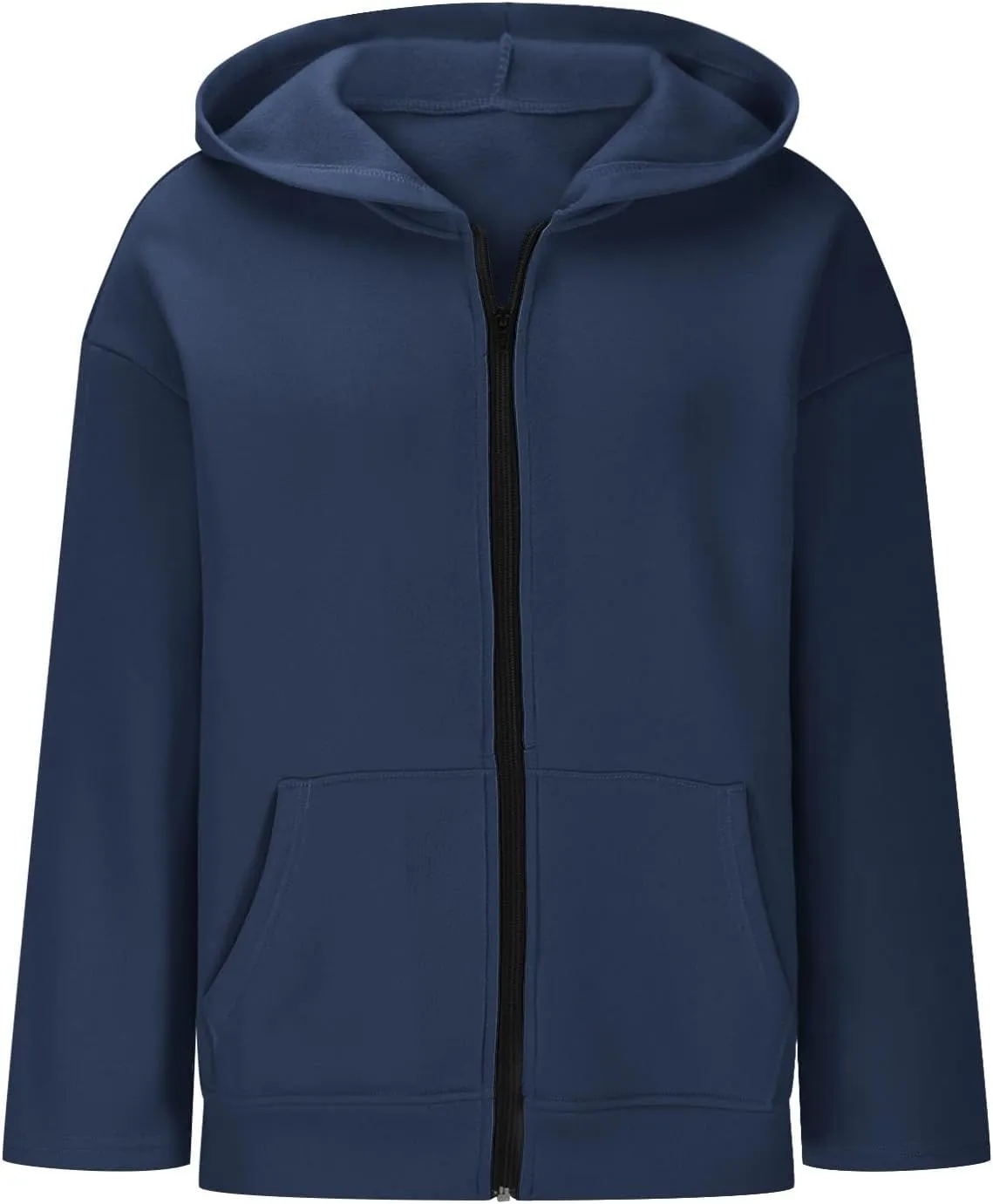 Womens Oversized Hoodies Zip Up Y2k Fleece Sweatshirts Long Sleeve Sweaters Fall Outfits with Pockets Track Jackets