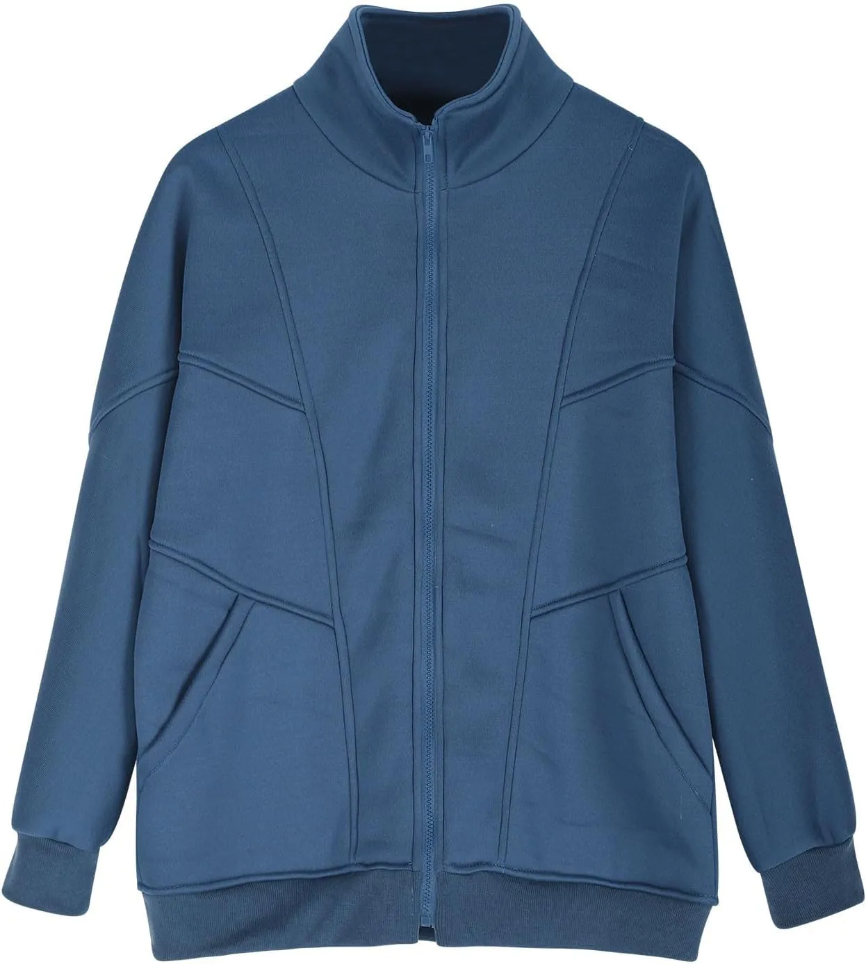 Womens Oversized Hoodies Zip Up Y2k Fleece Sweatshirts Long Sleeve Sweaters Fall Outfits with Pockets Track Jackets