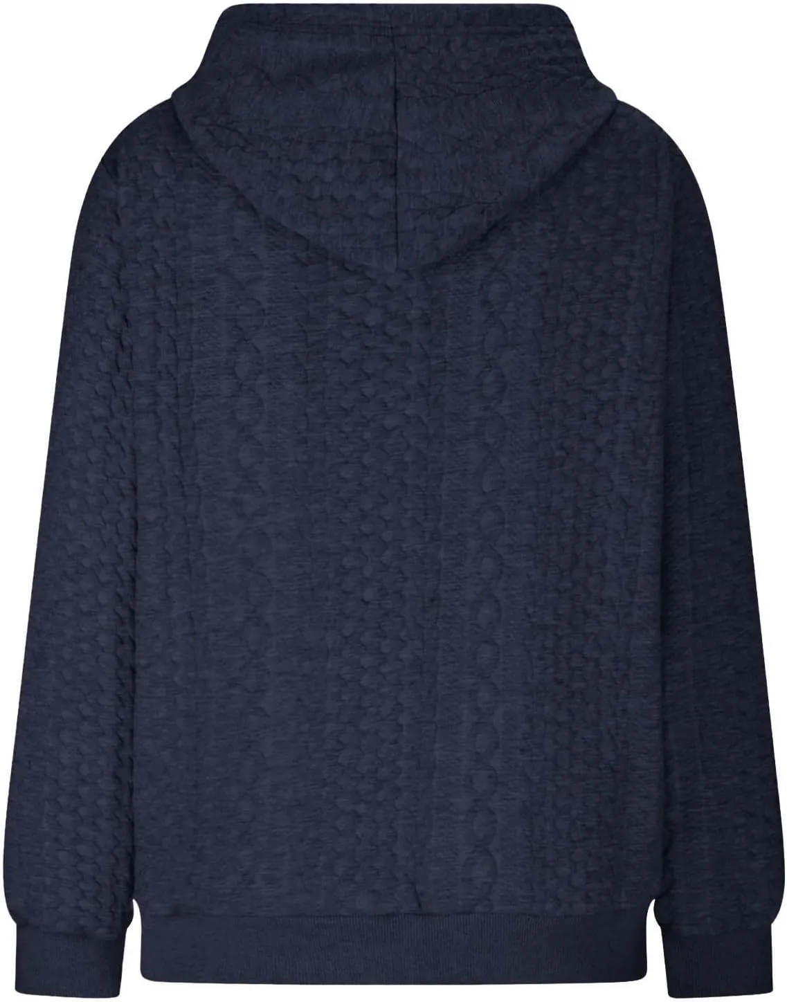 Women's Oversized Zip Up Hoodies Casual Loose Comfy Cardigan Cable Knit Fall Jackets Solid Color Hooded Sweatshirts