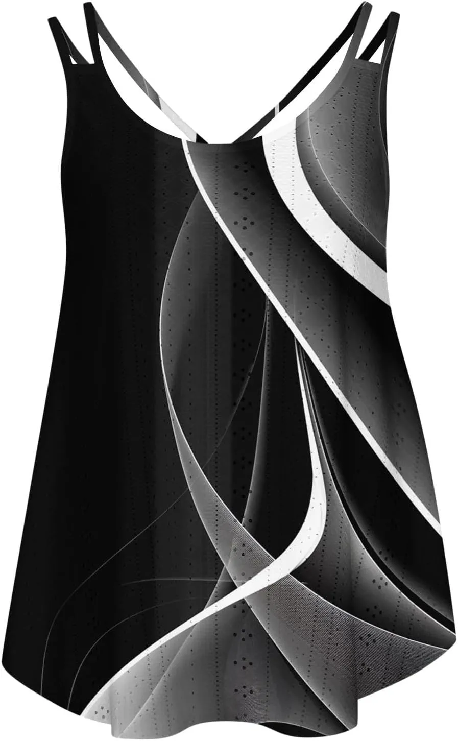 Women's Spaghetti Strap Eyelet Camisole Sleeveless Tank Tops Soft Cami Shirts Trendy Casual Summer Dressy Blouse