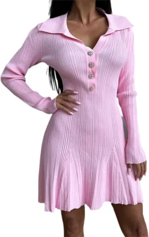 Womens Trendy Winter Dress Casual Long Sleeve Sexy Dress Mini Ruffle Flowy Dress Elegant Cocktail Dresses Date Night