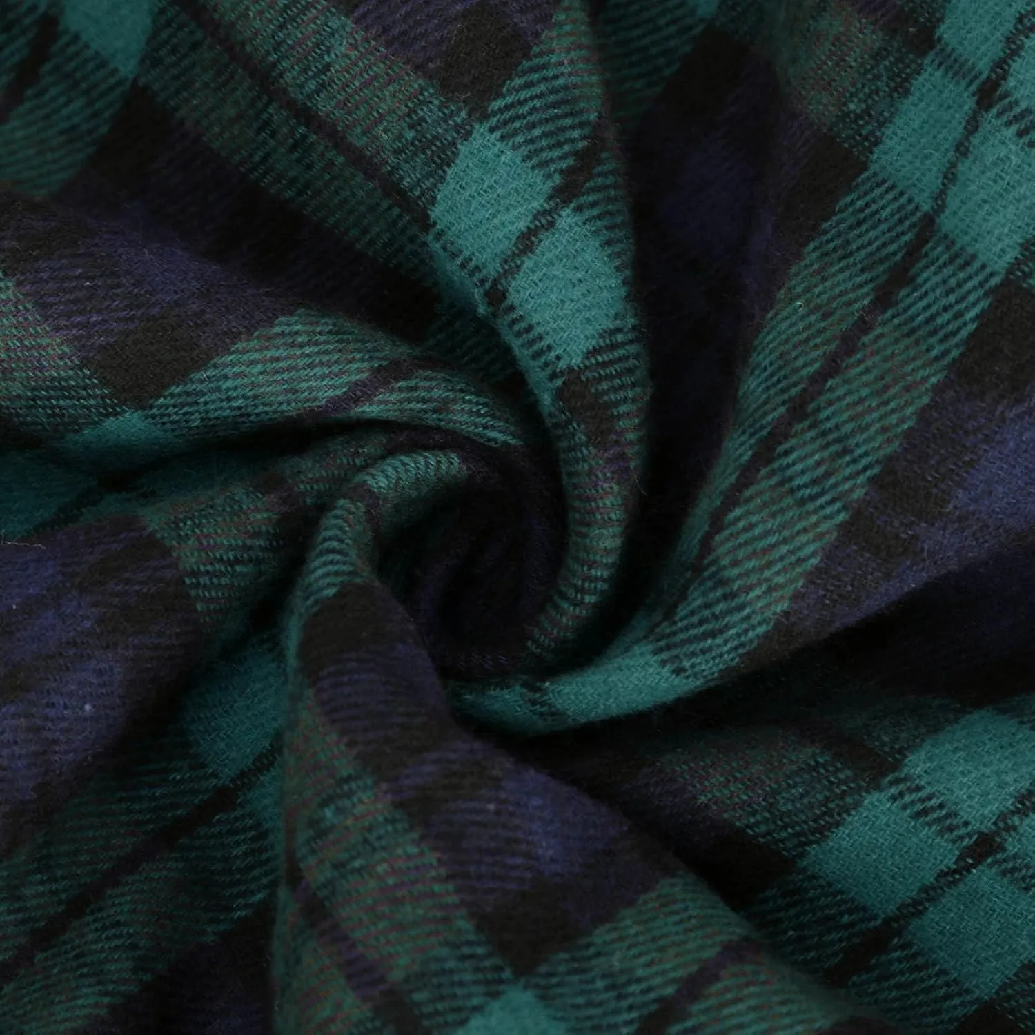 Women's Vintage Plaid Maxi Skirt Elegant High Waist Warm Wool Long Pleated Skirts Trendy Fall A-Line Tartan Skirts