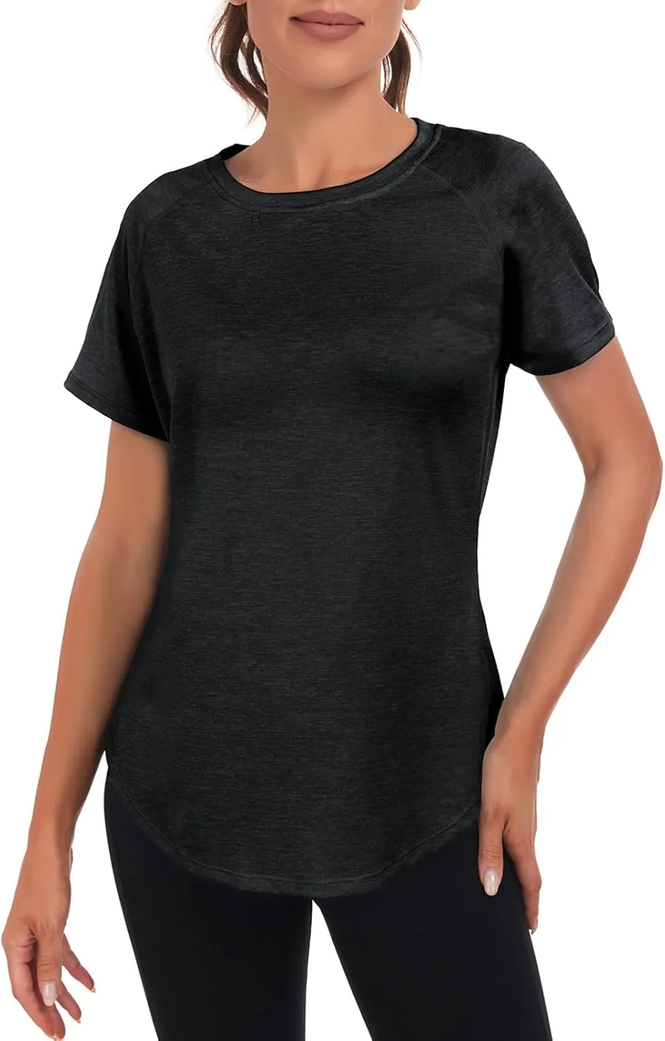 Women's Workout Tops,Short Sleeve Lightweight Dry-Fit Back Mesh Loose Fit Gym Athletic Running Shirts Tee for Women