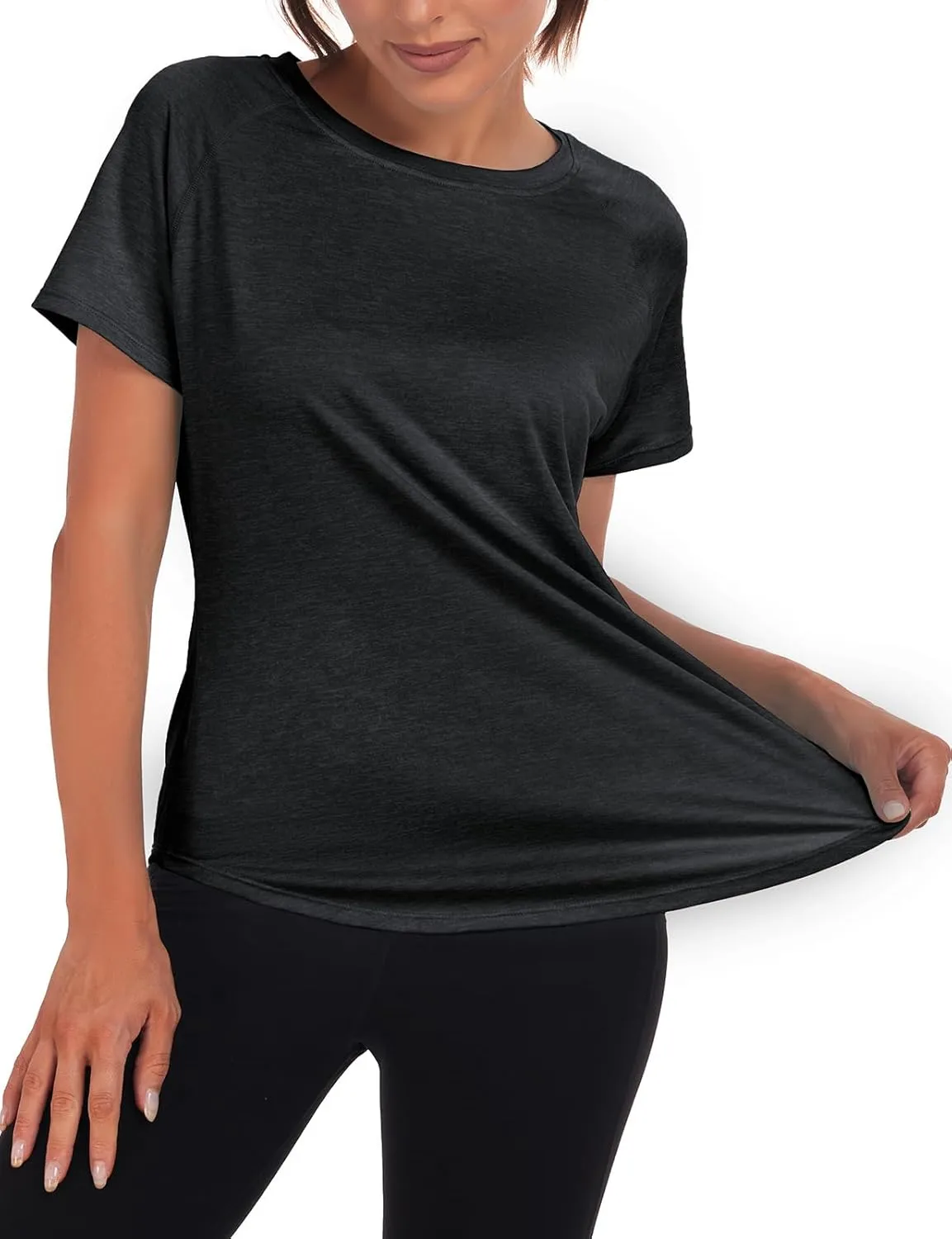 Women's Workout Tops,Short Sleeve Lightweight Dry-Fit Back Mesh Loose Fit Gym Athletic Running Shirts Tee for Women