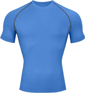 Workout Shirts for Men Pack Quick Dry Moisture Wicking Shirts for Men Gym Athletic Exercise Short Sleeve Tee Tops