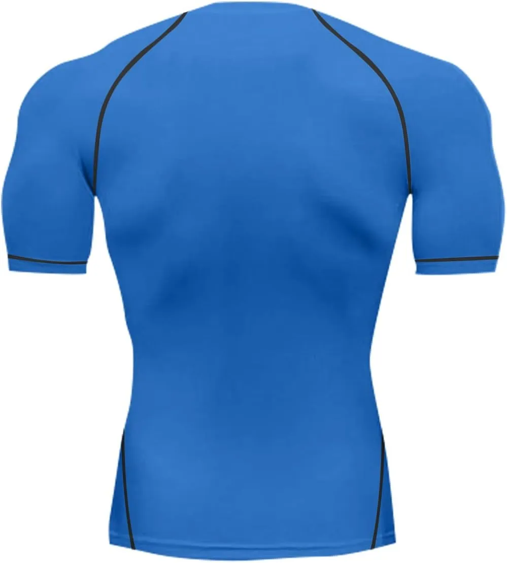 Workout Shirts for Men Pack Quick Dry Moisture Wicking Shirts for Men Gym Athletic Exercise Short Sleeve Tee Tops