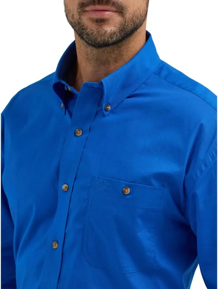 Wrangler Men's George Strait Button Down Long Sleeve Shirt