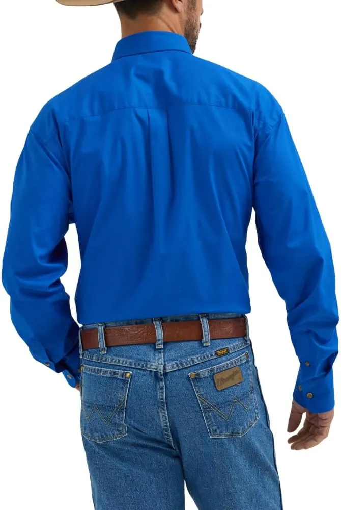 Wrangler Men's George Strait Button Down Long Sleeve Shirt