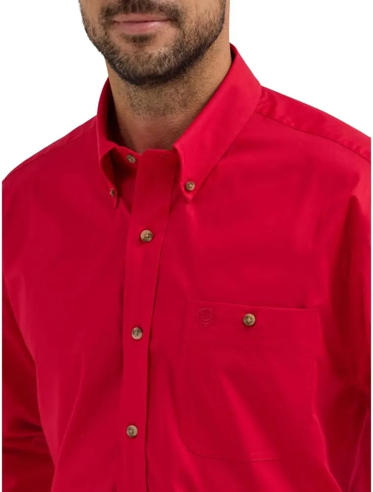 Wrangler Men's George Strait Button Down Long Sleeve Shirt