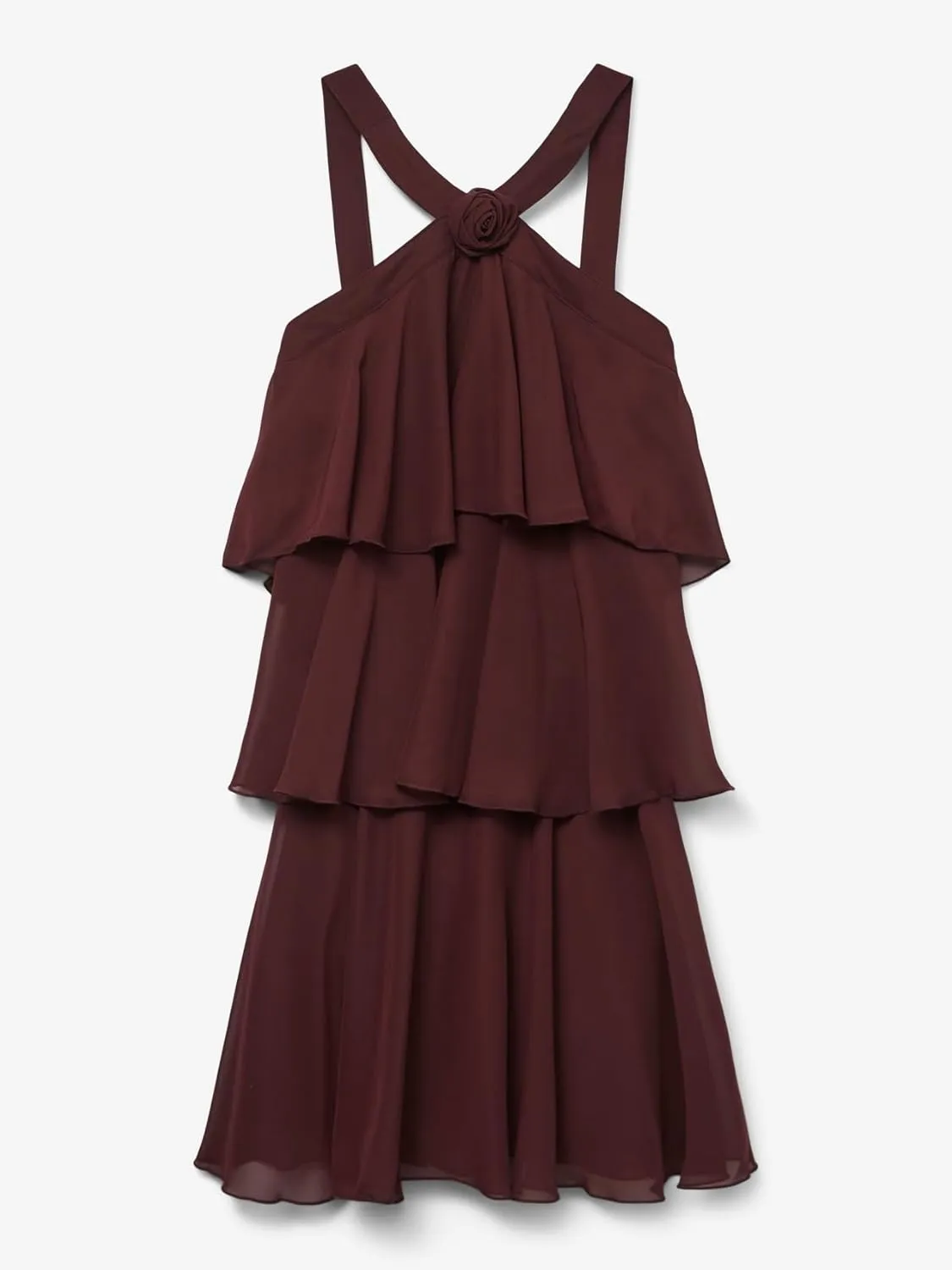 Yuemengxuan Women Tiered Summer Dresses Ruffle Backless Mini Dress 3D Flower Graduation Dresses Y2k Flowy Beach Sundresses