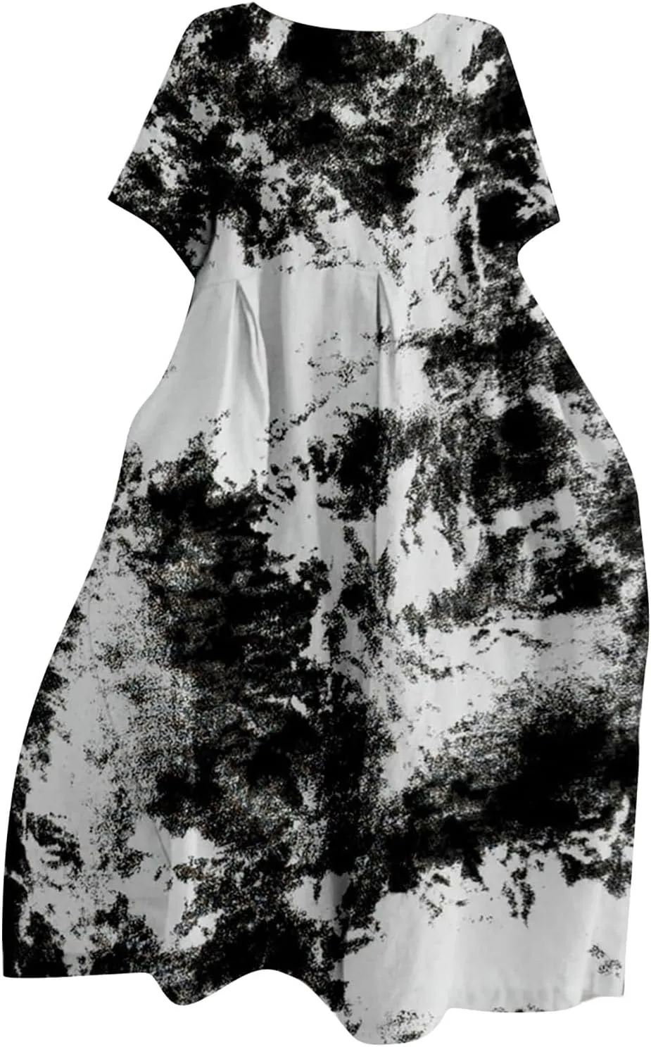 ZYXTIM Maxi Dresses for Women 2024 Trendy Casual Summer Dresses Elegant Floral Printed Solid Loungwear Dress Vacation Outfits